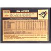 Image 2 : 1984 O-PEE-CHEE JIM ACKER ROOKIE CARD