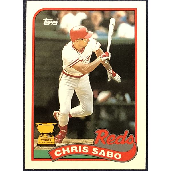 1989 TOPPS CHRIS SABO ROOKIE CARD