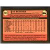 Image 2 : 1989 TOPPS JAY BUHNER ROOKIE CARD