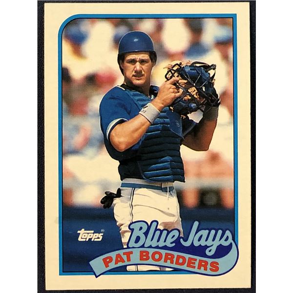 1989 TOPPS PAT BORDERS ROOKIE CARD
