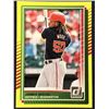 Image 1 : 2025 DONRUSS BASEBALL YELLOW FLASH JAMES WOOD ROOKIE CARD