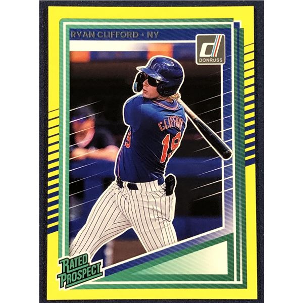 2025 DONRUSS BASEBALL YELLOW FLASH RYAN CLIFFORD ROOKIE CARD