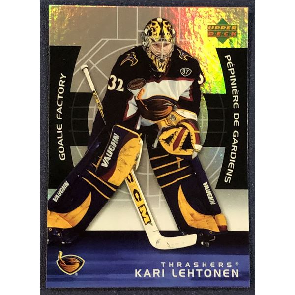 2005-06 UPPER DECK NHL GOALIE FACTORY KARI LEHTONEN ROOKIE CARD