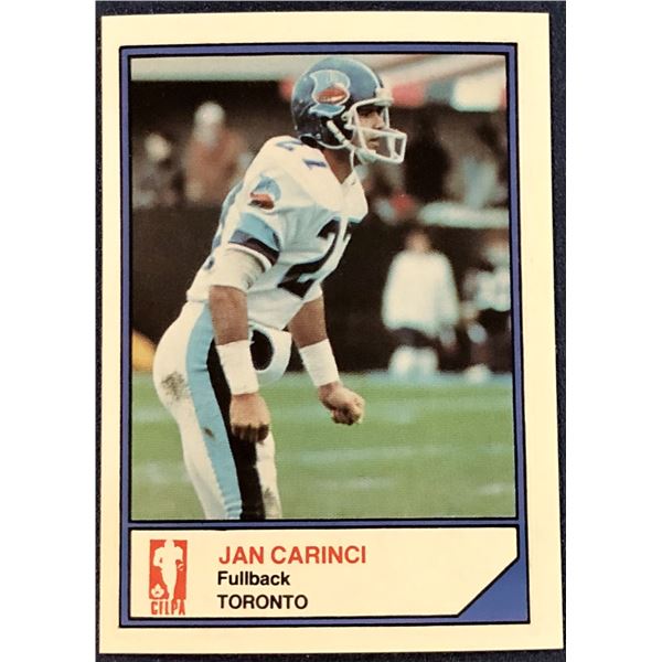 1984 JOGO CFL FOOTBALL JAN CARINCI