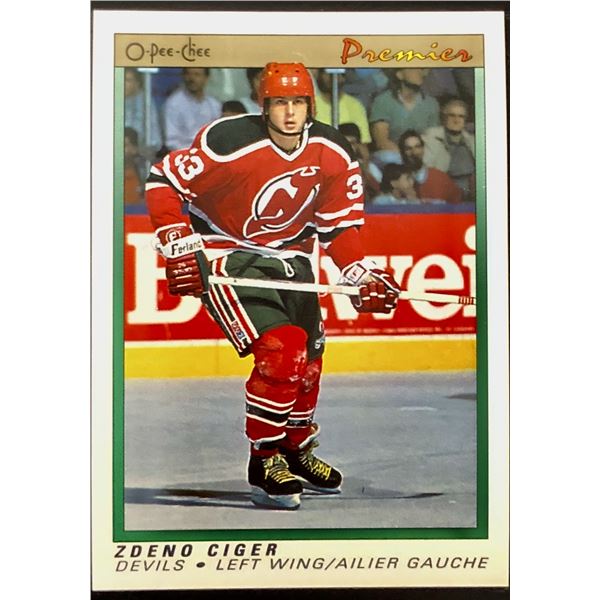 1990-91 O-PEE-CHEE PREMIER NHL ZDENO CIGER ROOKIE CARD