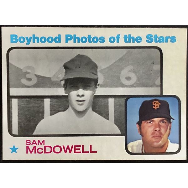 1973 TOPPS SAM McDOWELL
