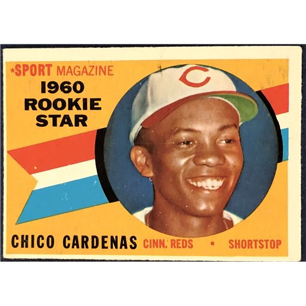 1960 TOPPS GREY BACKS CHICO CARDENAS ROOKIE CARD
