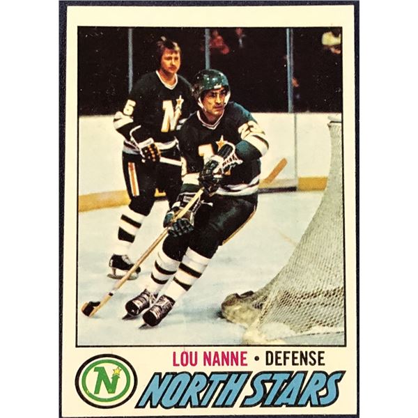 1977-78 TOPPS NHL LOU NANNE