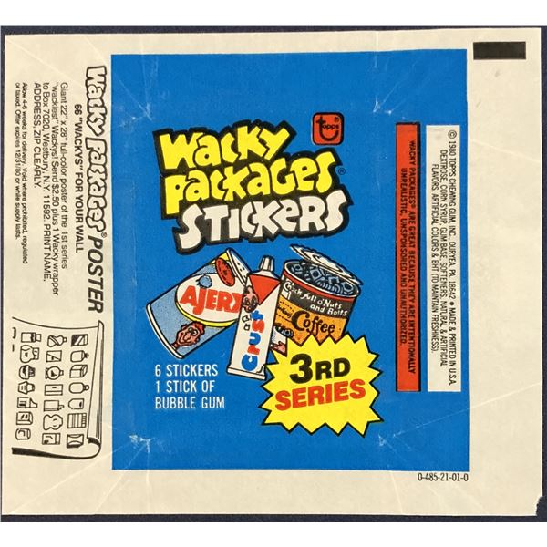 1979 O-PEE-CHEE WACKY PACKAGES 3rd SERIES WRAPPER