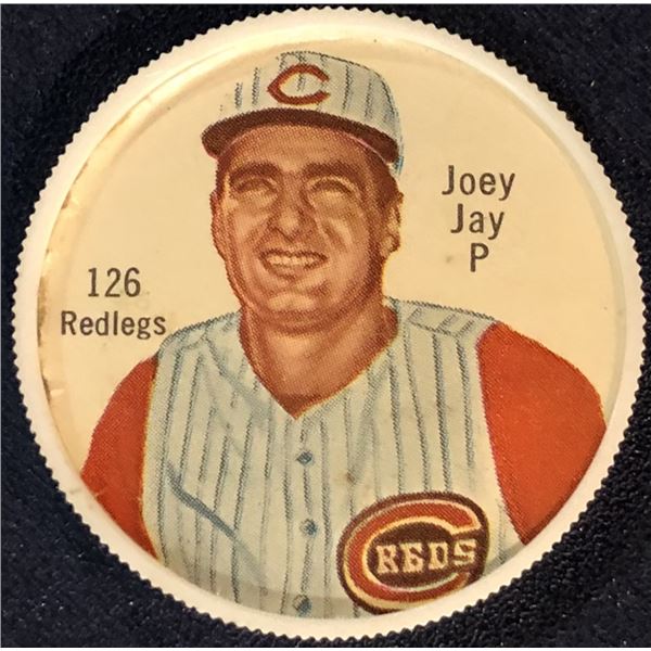 1962 CANADIAN SHIRIFF POTATO CHIPS BASEBALL COIN - JOEY JAY