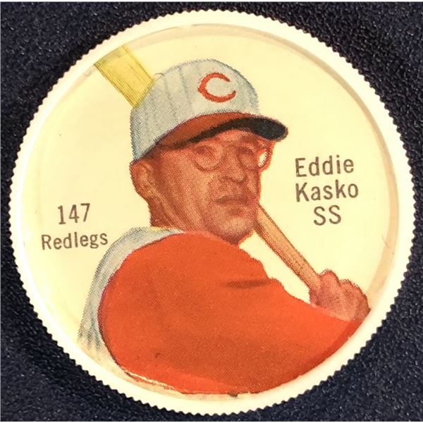 1962 CANADIAN SHIRIFF POTATO CHIPS BASEBALL COIN - EDDIE KASKO