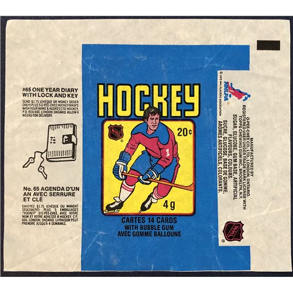 1979-80 O-PEE-CHEE NHL HOCKEY WRAPPER - WAYNE GRETZKY ROOKIE YEAR