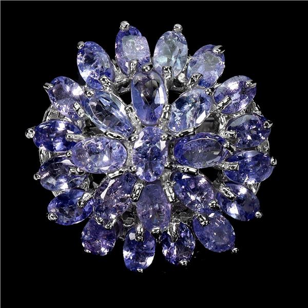 Natural Purple Tanzanite Ring