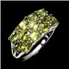 Image 1 : Natural Untreated Oval Peridot Ring