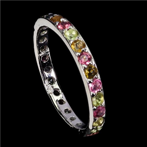 Natural Multi Color Tourmaline Ring