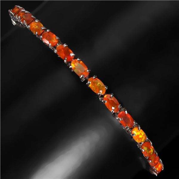 Natural Ethopian Orange Opal Bracelet