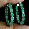 Image 1 : Natural Brazil Emerald Earrings