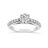 Image 1 : Gold & Lab Diamond 2 Cts Ring - E/VVS