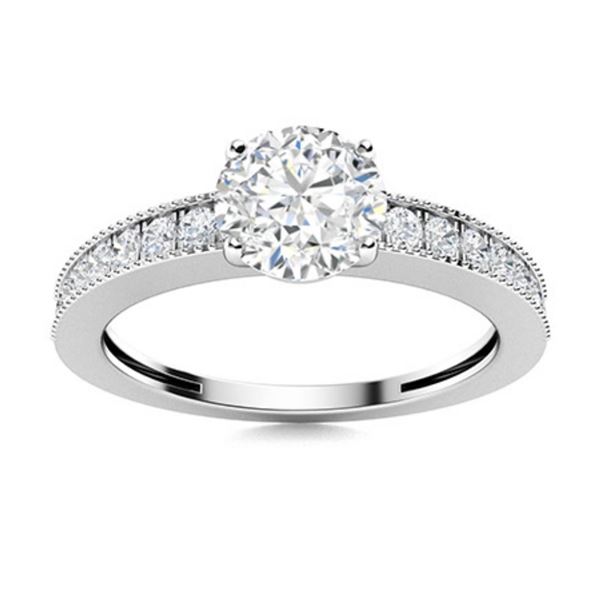 Gold & Brilliant White Diamond 2.27 Cts Ring - E/VVS