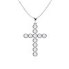 Image 1 : Gold & White Diamonds 2 Cts Necklace - E/VVS