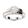 Image 1 : Gold & Lab Diamond 2 Cts Ring - E/VVS