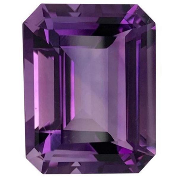 Lab Created Purple Octagon Amethyst - VVS
