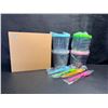 Image 2 : 4PC Ice Cream Storage Containers for Ninja Creami with Lids and Spoons - New