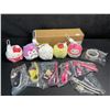 Image 1 : 12PC Hello Kitty & Friends Squishies/Keychains/Sticker Set - New in Box