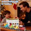 Image 11 : Electric Toy Train Set with Sound & Lights; Magnetic Connection Tracks & Road Signs Play Set - New