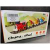 Image 7 : Electric Toy Train Set with Sound & Lights; Magnetic Connection Tracks & Road Signs Play Set - New