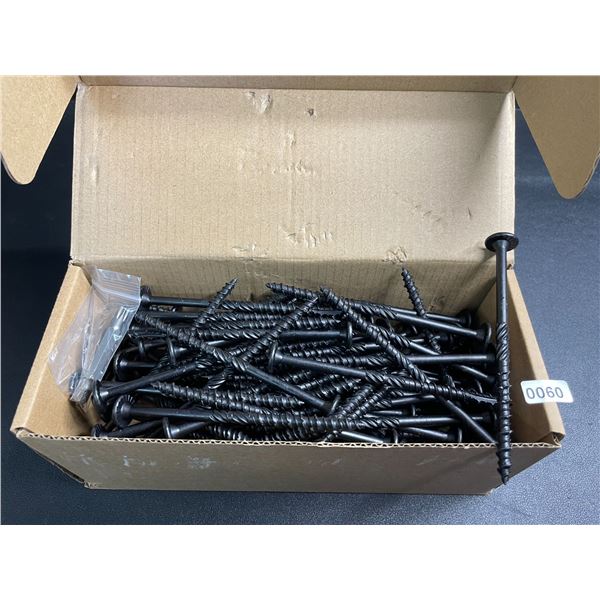100PC Box of 4-1/2" #14 Heavy-Duty Outdoor Deck Screws - Star Drive with Included Star Bit - New!