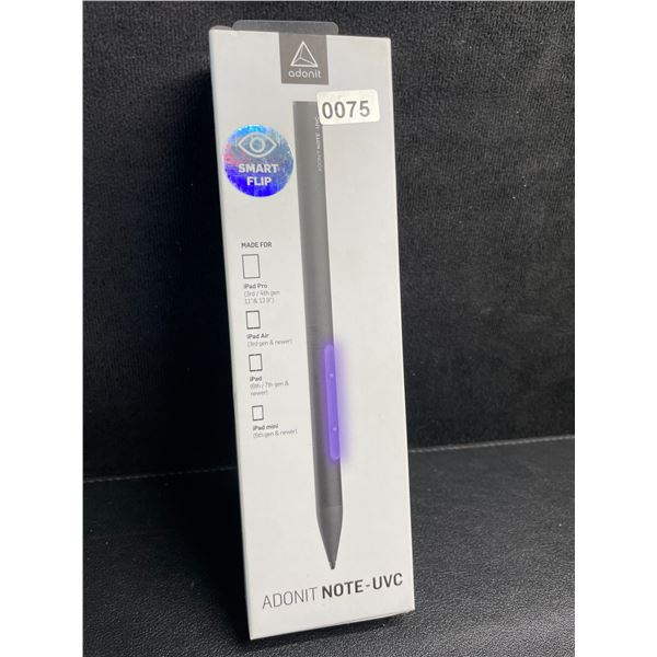 Adonit Note-UVC Stylus Pen with Built-In UV Sterilizing/Sanitization Lights; High-Accuracy - New