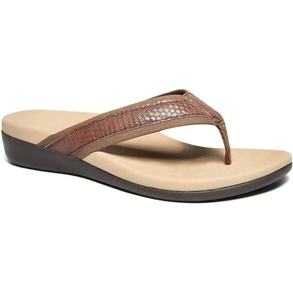 Orthotic/Arch Support Flip-Flops for Women (Size 10) Plantar Fasciitis Sandals for Flat Feet - New