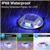 Image 3 : 10-Pack LED Solar Driveway Lights/Solar Dock Lights; 2-Colour Modes (Blue/White) Waterproof - New