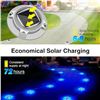Image 9 : 10-Pack LED Solar Driveway Lights/Solar Dock Lights; 2-Colour Modes (Blue/White) Waterproof - New