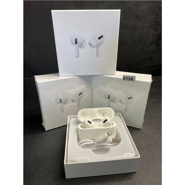 Lot of 3 Pairs Air-Pod Style Wireless Earbuds with Charging Cases - New Sealed!