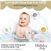 Image 3 : Hibby Baby Bath Seat Set with Integrated Thermometer, Toys, Silicone Hair Brush & Rinse Cup - NEW