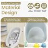 Image 4 : Hibby Baby Bath Seat Set with Integrated Thermometer, Toys, Silicone Hair Brush & Rinse Cup - NEW