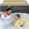 Image 5 : Hibby Baby Bath Seat Set with Integrated Thermometer, Toys, Silicone Hair Brush & Rinse Cup - NEW