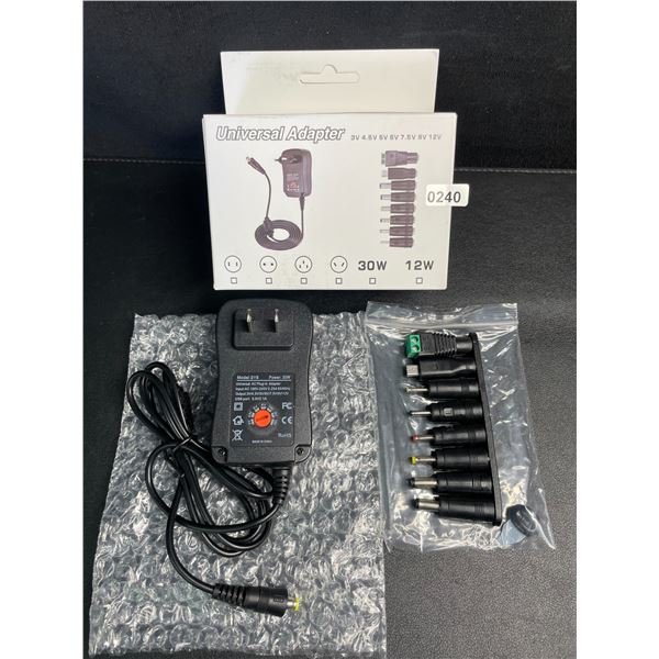 Universal Power Adapter/Laptop Charger Set - Various Size Adapters Included; 30W - Brand New