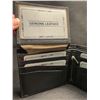 Image 3 : Pulp Fiction "Bad Mother Fucker" Men's Leather Bifold Letter-Printed Wallet - Black/Blue - New!