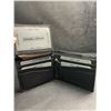 Image 4 : Pulp Fiction "Bad Mother Fucker" Men's Leather Bifold Letter-Printed Wallet - Black/Blue - New!