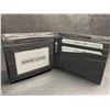 Image 2 : Pulp Fiction "Bad Mother Fucker" Men's Leather Bifold Letter-Printed Wallet - Black/Blue - New!