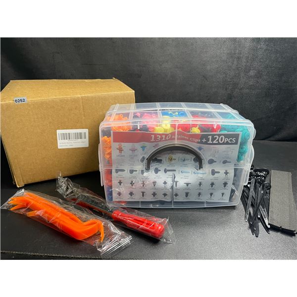 1430PCS Car Retainer Clips/Car Bumper Clips & Fasteners Tool Kit - New