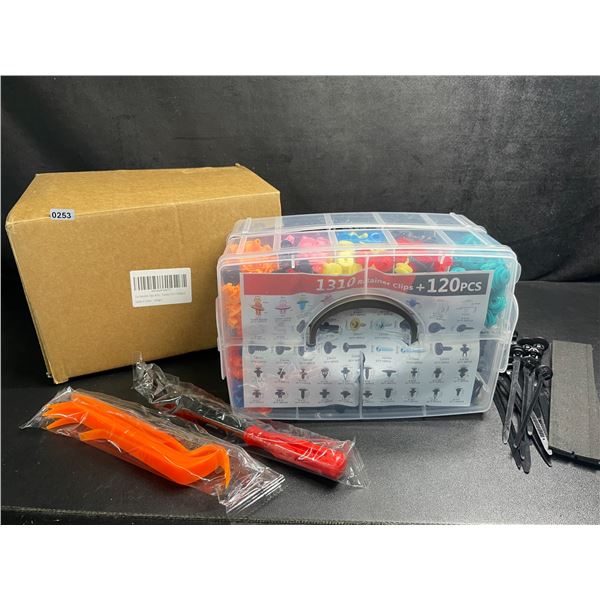 1430PCS Car Retainer Clips/Car Bumper Clips & Fasteners Tool Kit - New