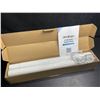 Image 6 : Adjustable Metal Closet Rod for Hanging Clothes - 17" to 69" Extendable Length, White - New