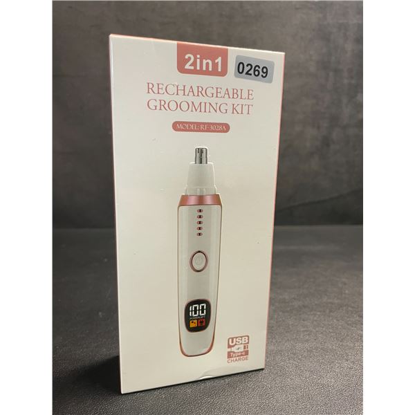 Rechargeable Electric Hair Trimmer Kit - Nose/Ear Precision Trimmer; LED Display - New Sealed