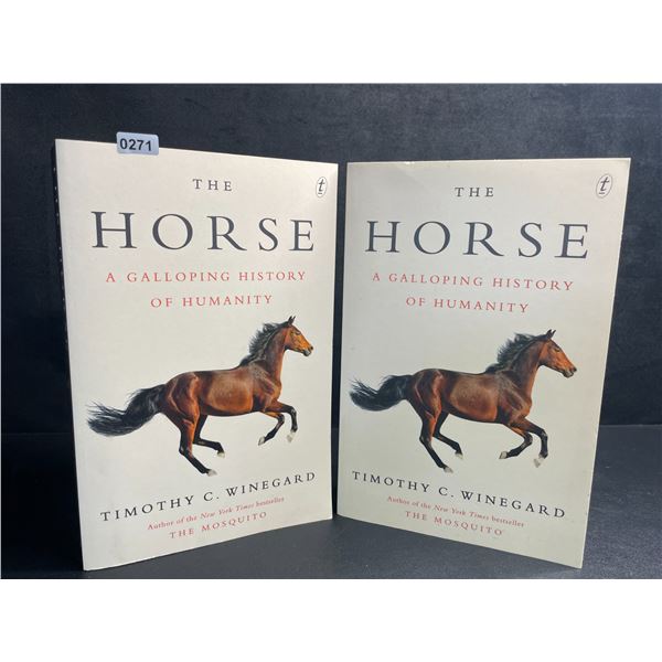 Lot of 2 "The Horse: A Galloping History of Humanity" Paperpack Books by Timothy C. Winegard - New