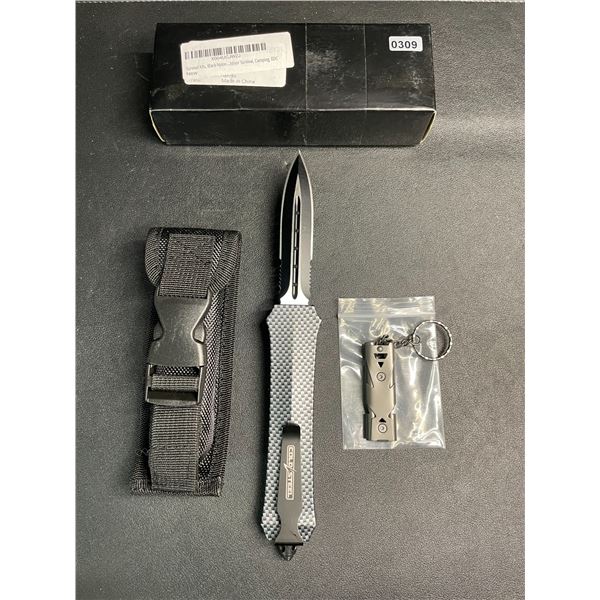 Cold Steel Tactical OTF Pop-Out Knife with Carbon Handle - New in Box