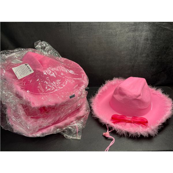 Lot of 4 Pink Cowgirl Hats/Women's Cowboy Hats - Great for Rodeo Season! New